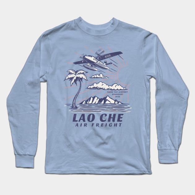 Lao Che Air Freight - 1935 - vintage logo Long Sleeve T-Shirt by BodinStreet